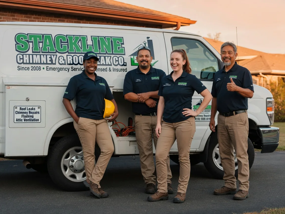 Chimney flashing repair company in May, TX